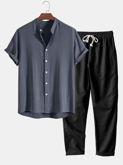 James | Conjunto de verano de lino para hombre