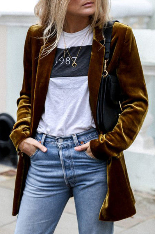 Larue | Blazer para mujer | Terciopelo