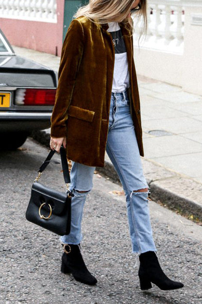 Larue | Blazer para mujer | Terciopelo