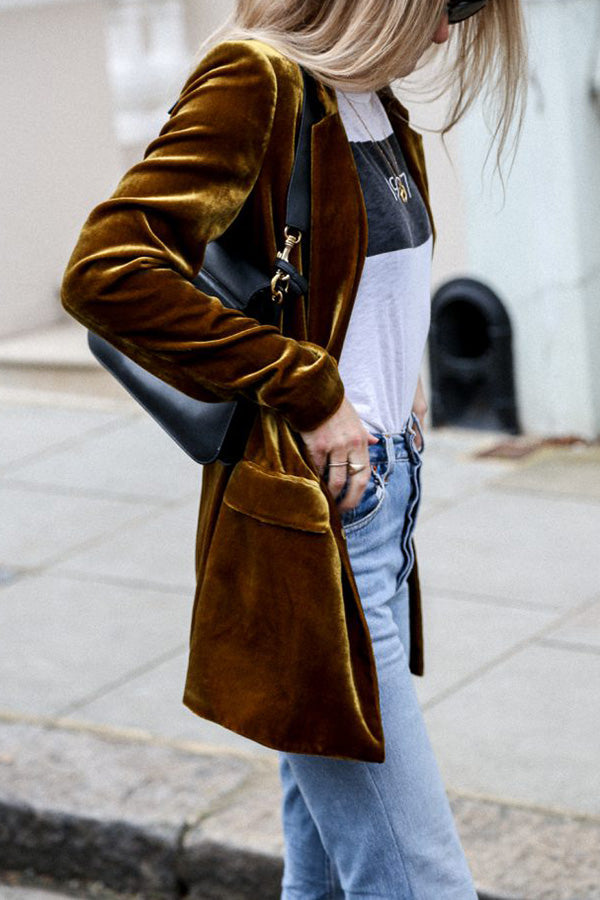 Larue | Blazer para mujer | Terciopelo