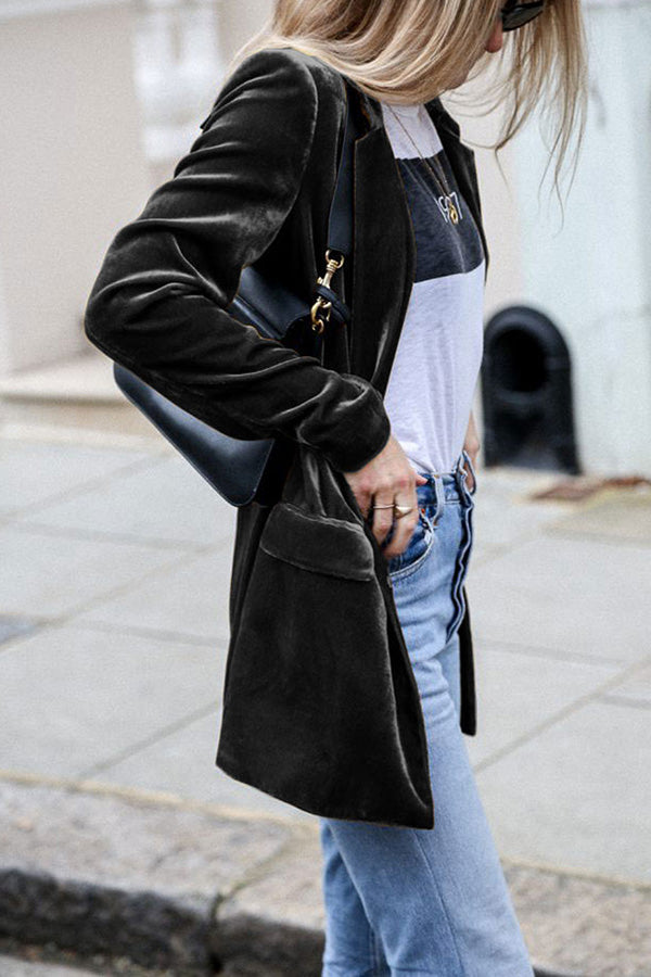 Larue | Blazer para mujer | Terciopelo