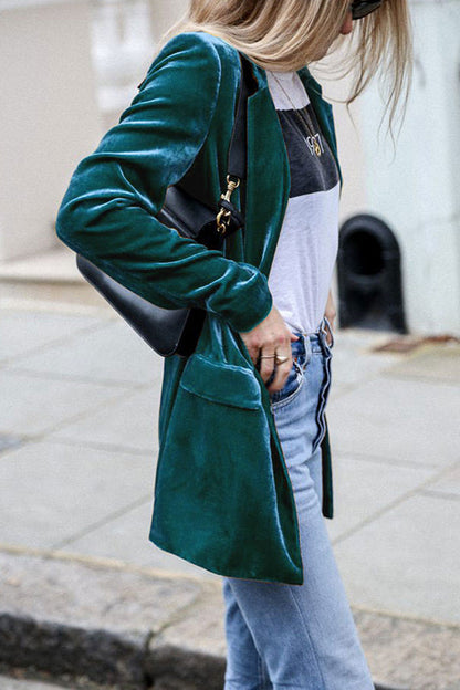 Larue | Blazer para mujer | Terciopelo