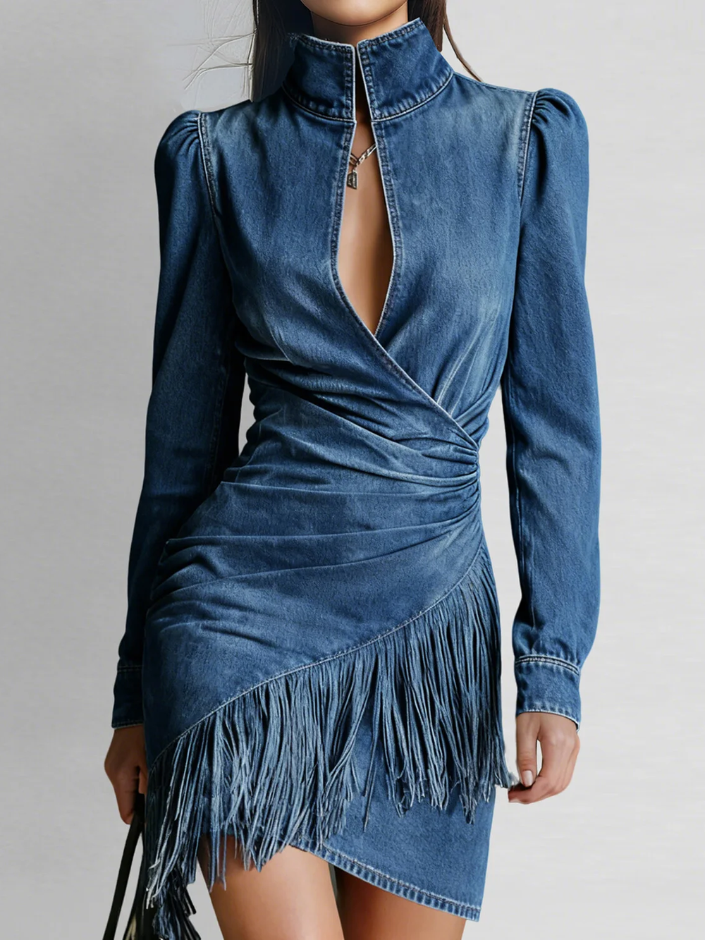 Vestido Verona de Tela Vaquera Elástica
