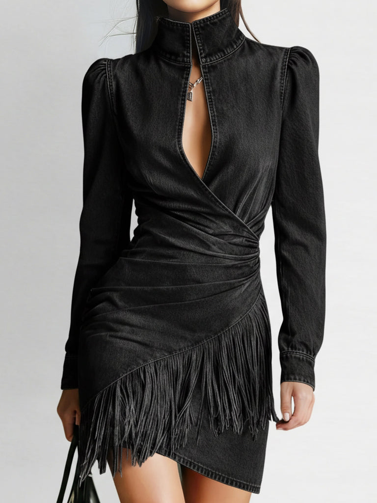 Vestido Verona de Tela Vaquera Elástica