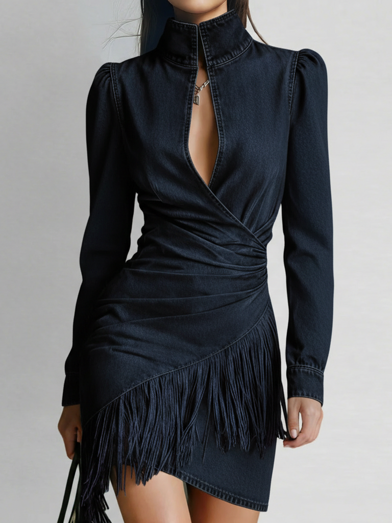 Vestido Verona de Tela Vaquera Elástica