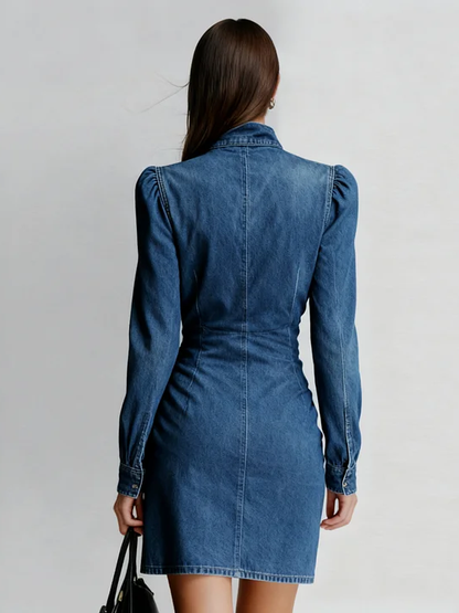 Vestido Verona de Tela Vaquera Elástica