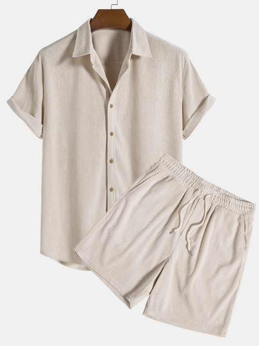 Kareem | Conjunto de polo y pantalones cortos con estilo para hombre